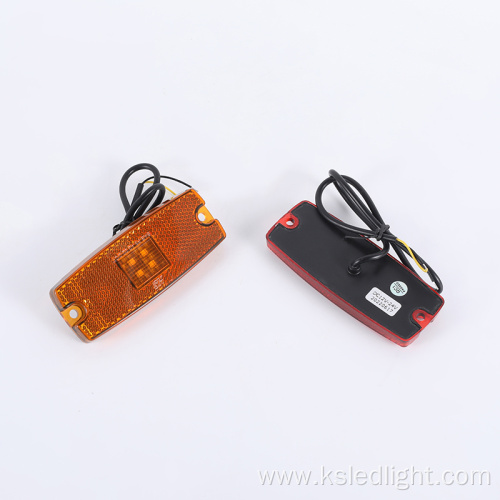 Trailer Clearance Side Marker Light with Reflector